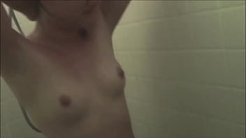 Secret Camera Captures Sexy Flower Girl Getting Sizzling Hot And Steamy In The Shower