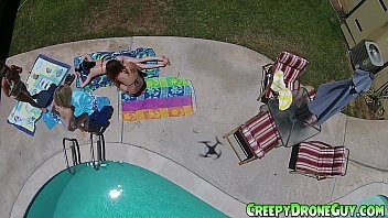 Babes Get Spied On By Drone Dudes